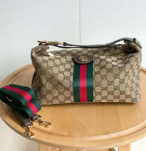 Gucci Ophidia Beige Top Handle Bag-thumb-1