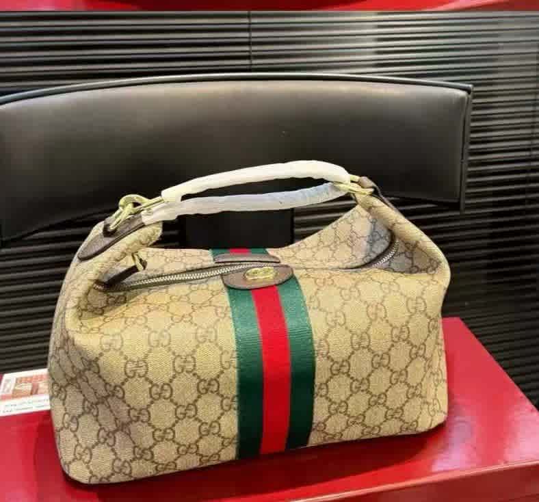 Gucci Ophidia Beige Top Handle Bag-thumb-0