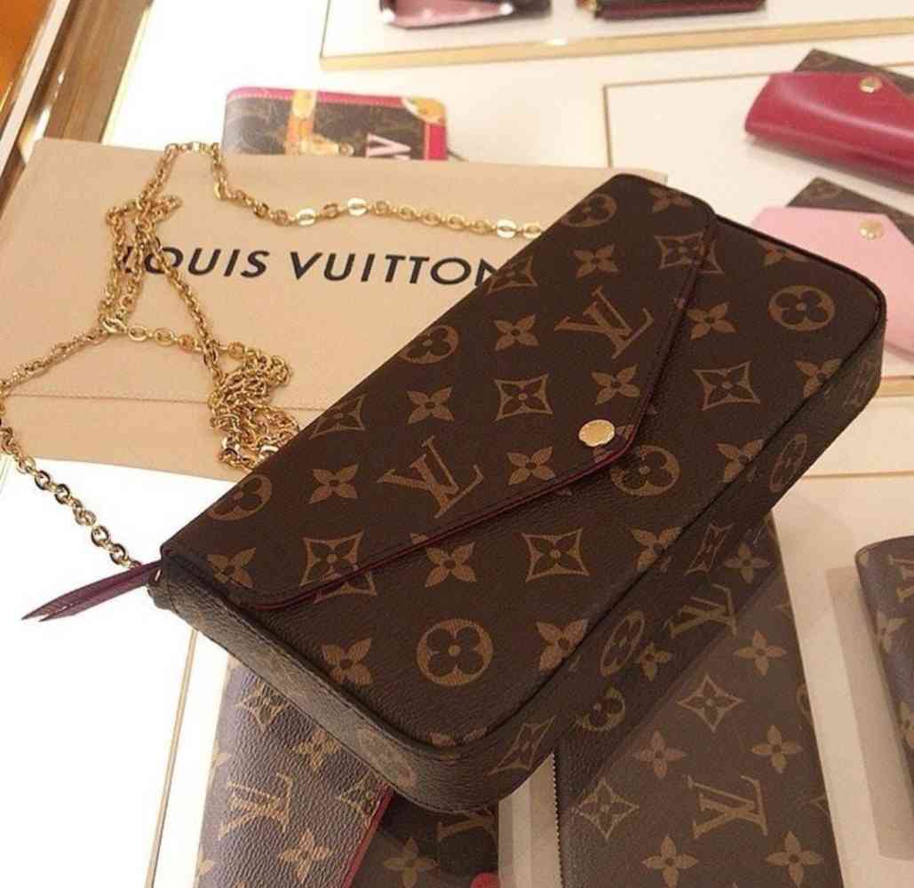Louis Vuitton Felicie Brown Sling Bag-thumb-1