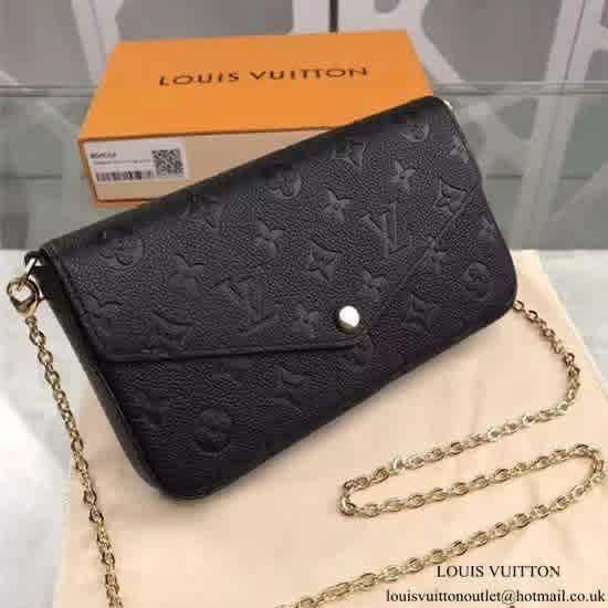 Black Louis Vuitton Felicie Brown Sling Bag