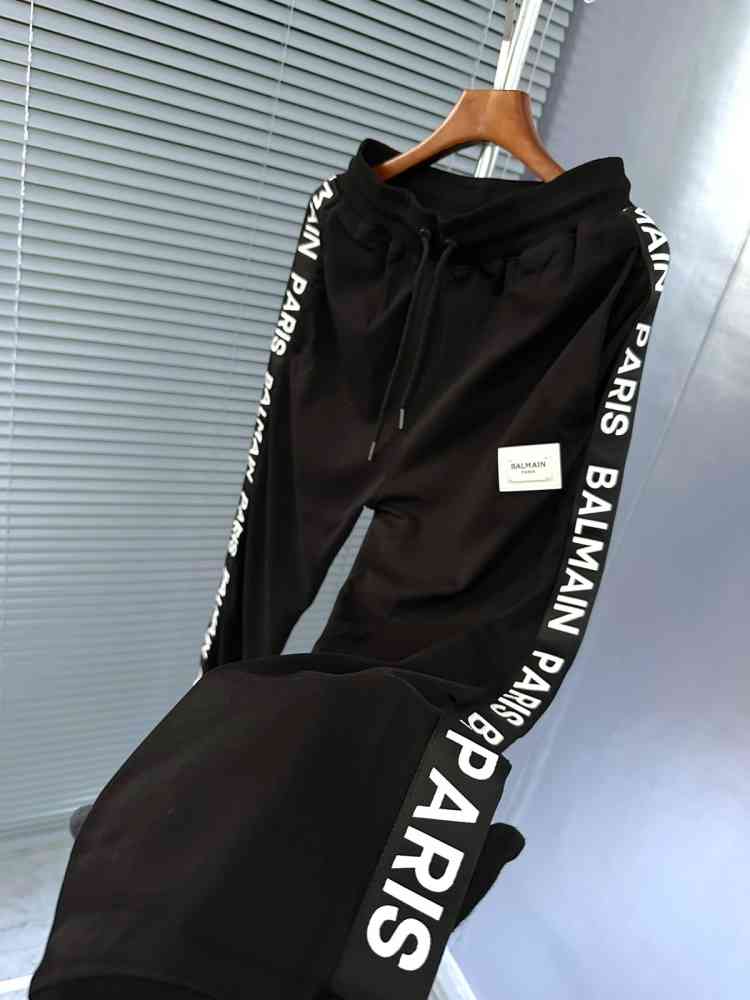 Balmain Black Premium Quality Trackpant-thumb-5