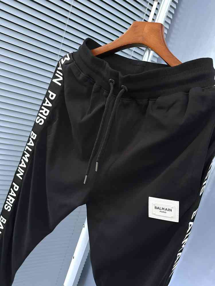 Balmain Black Premium Quality Trackpant-thumb-7