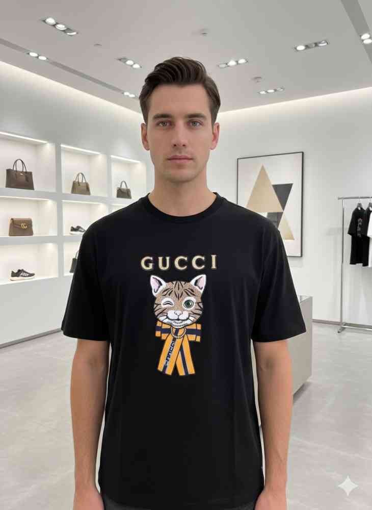 Gucci Black Premium Quality Polo T-shirt-thumb-1