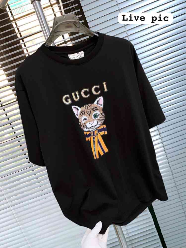 Gucci Black Premium Quality Polo T-shirt-thumb-3