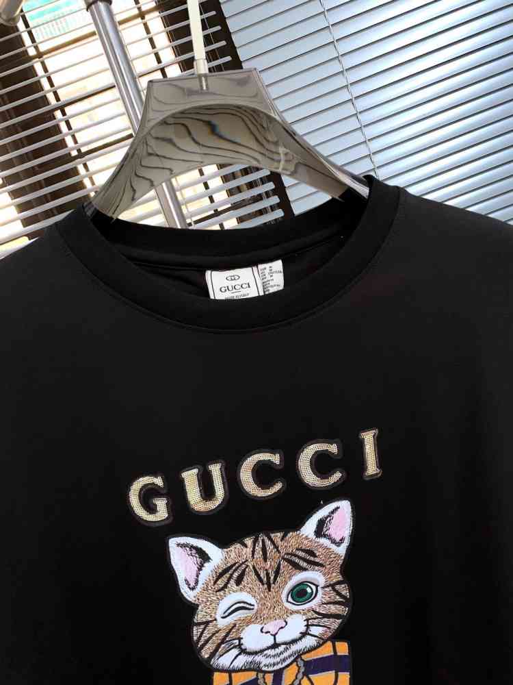 Gucci Black Premium Quality Polo T-shirt-thumb-4