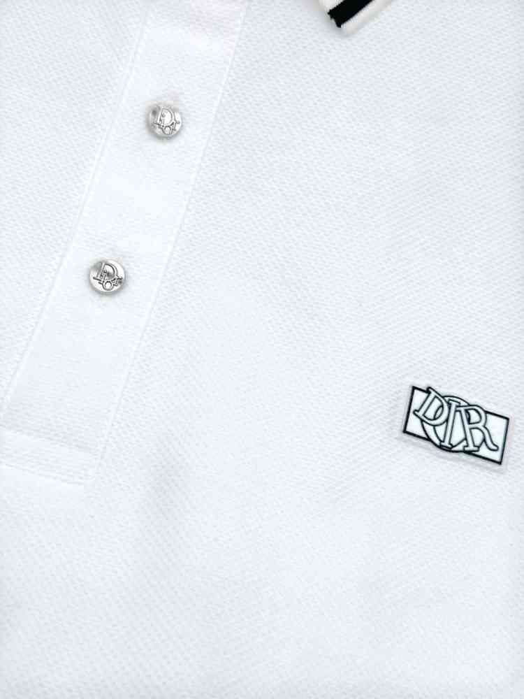 Dior White Premium Quality Polo T-Shirt-thumb-2