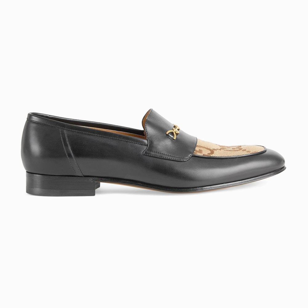 Gucci Embroidery Black & Brown Premium Loafer-1