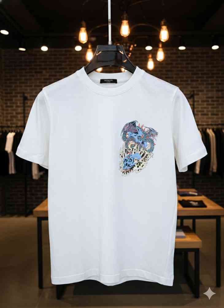 All Saints White Premium Quality T-shirt-thumb-1