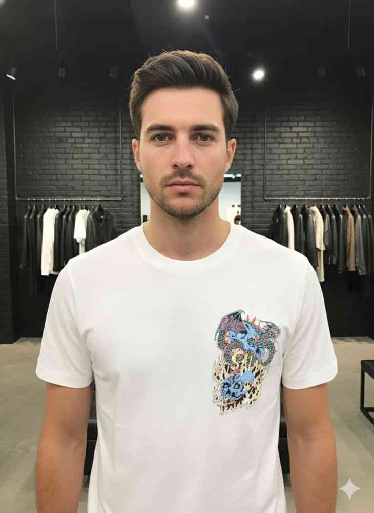 White All Saints Black Premium Quality T-shirt