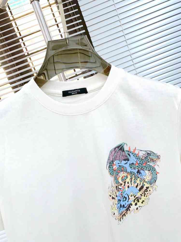 All Saints White Premium Quality T-shirt-thumb-4