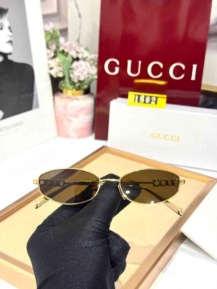 Gucci Brown Women's Sunglasses-thumb-1