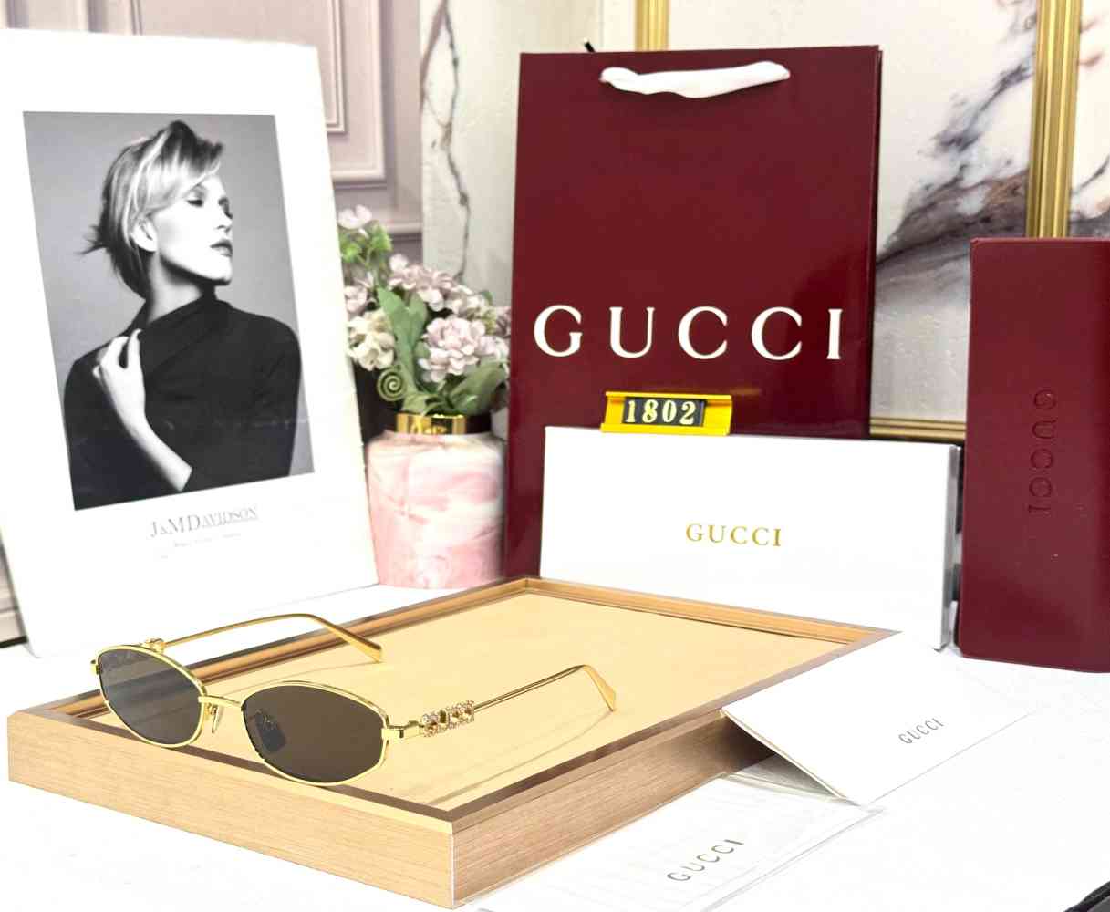 Gucci Brown Women's Sunglasses-thumb-2