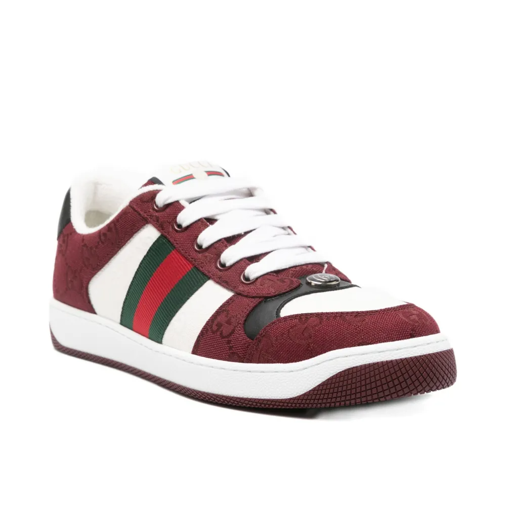Gucci Red Screener GG Sneakers-thumb-1