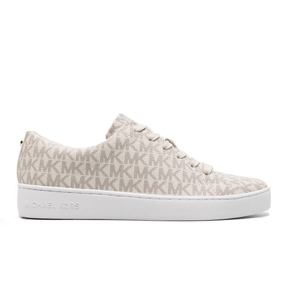 Cream Michael Kors Brown Keaton Logo Sneaker