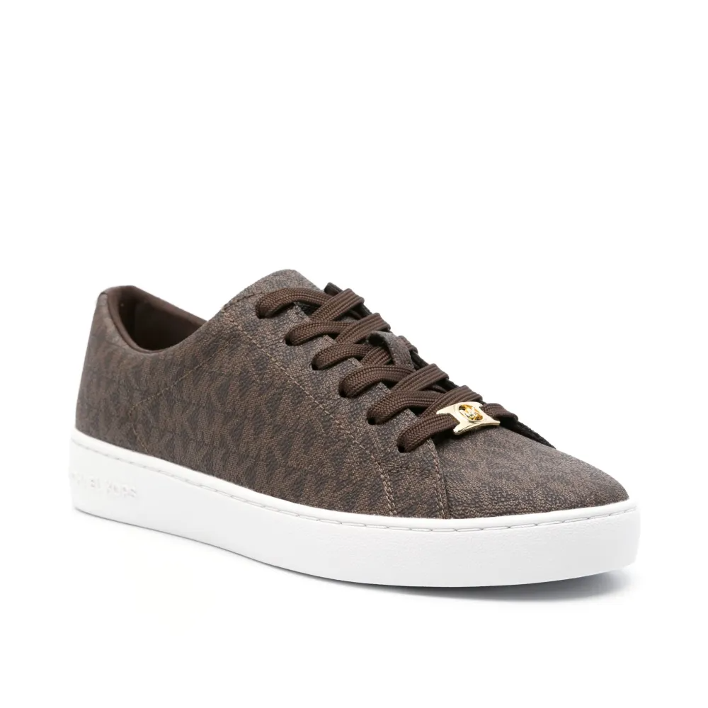 Michael Kors Brown Keaton Logo Sneaker-thumb-1