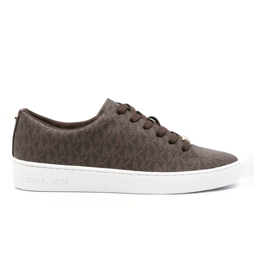 Michael Kors Brown Keaton Logo Sneaker-thumb-0