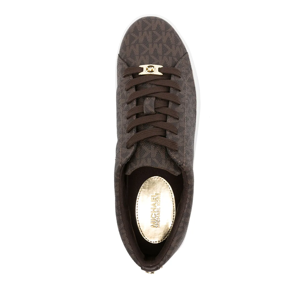 Michael Kors Brown Keaton Logo Sneaker-thumb-3