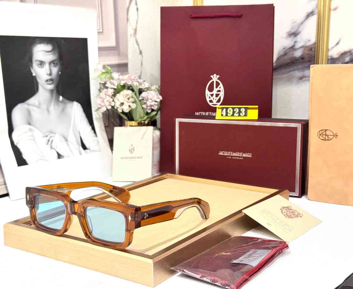 Blue Jacques Marie Mage Yellow Luxury Sunglasses