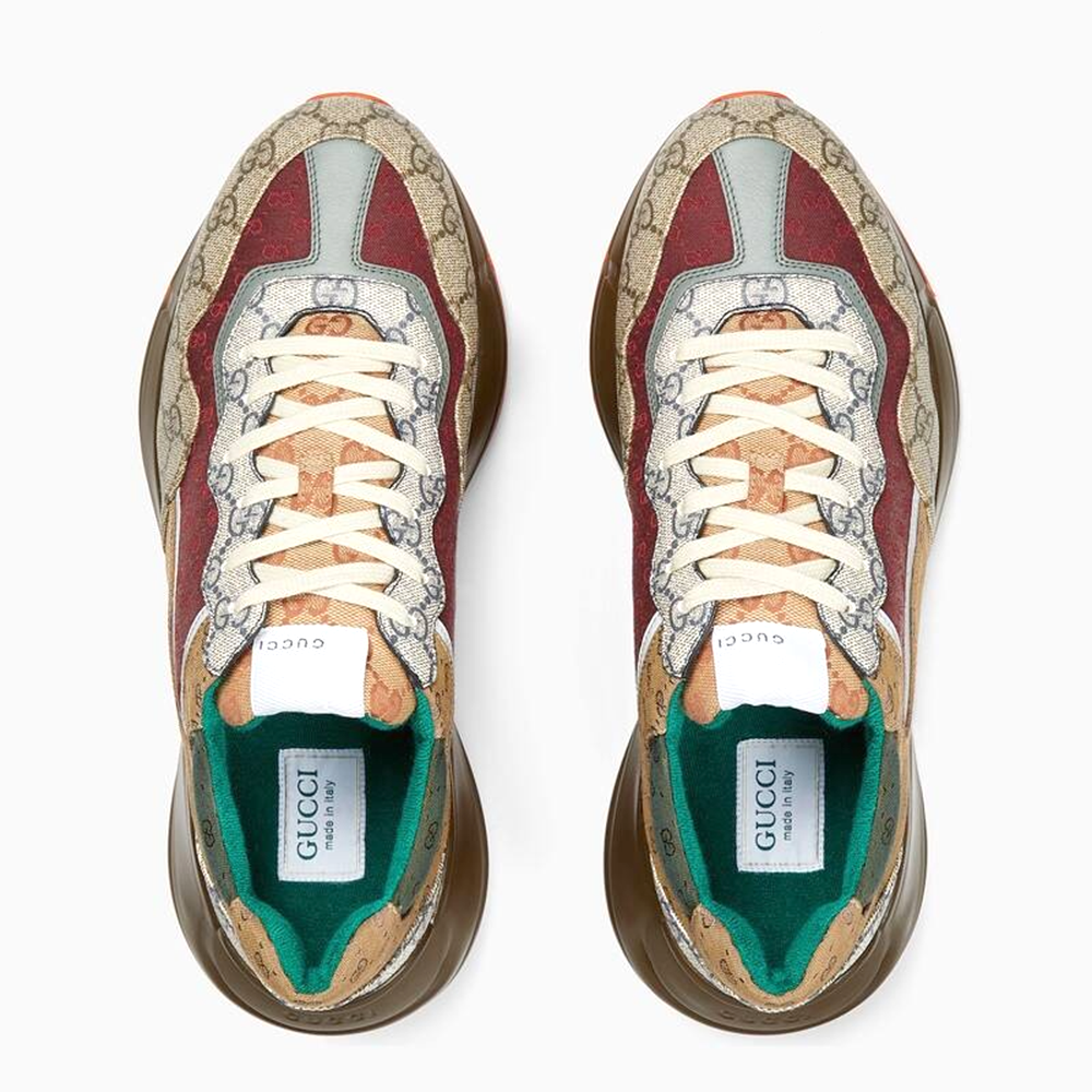 Women's GG Brown Trainer Sneaker-thumb-1