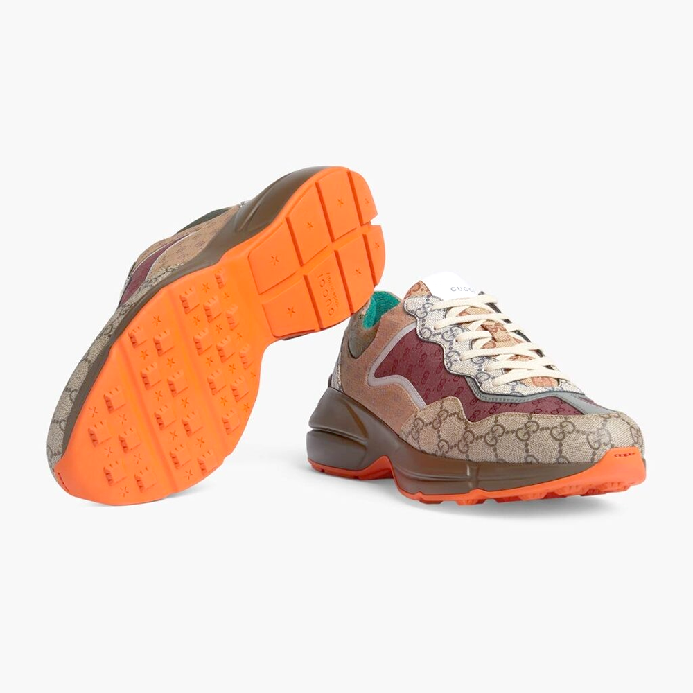Women's GG Brown Trainer Sneaker-thumb-3