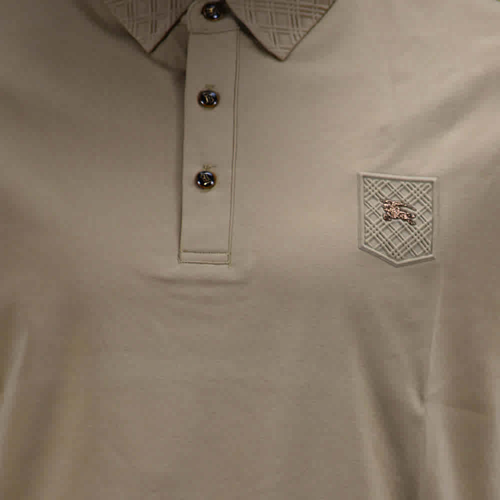 Burberry Brown Premium Quality Polo Tees-4