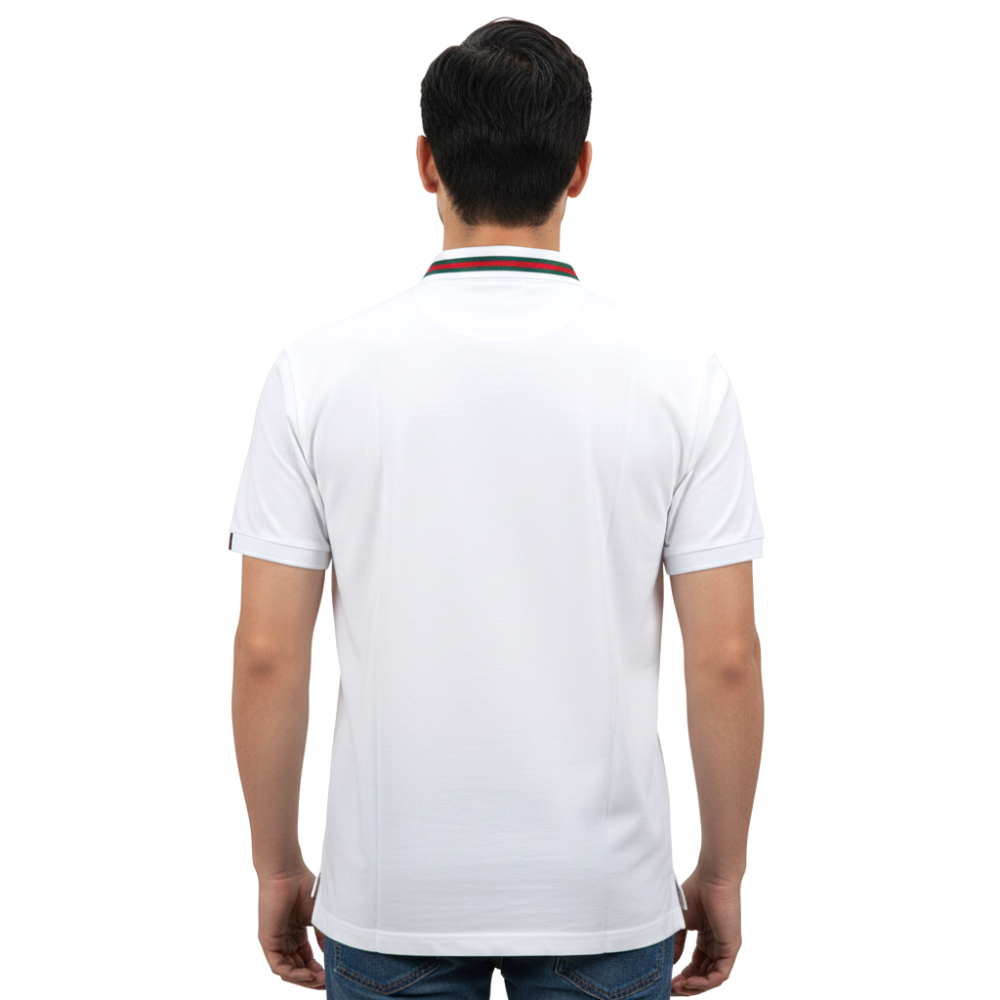 Gucci White Premium Quality Polo T-shirt-thumb-2