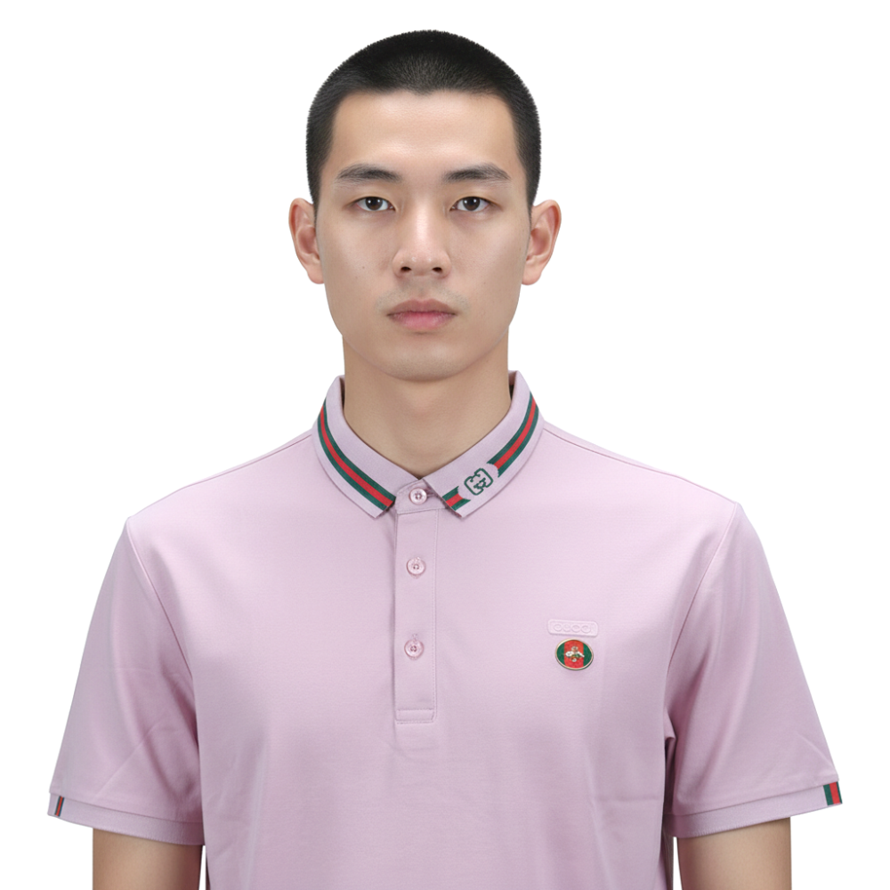 Gucci Pink Premium Quality Polo T-shirt-thumb-3