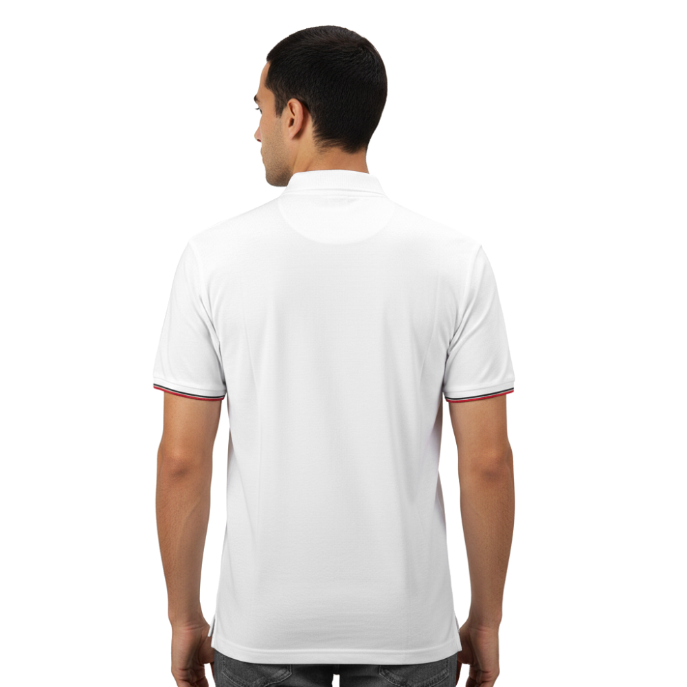 Burberry White Premium Quality Polo Tees-thumb-2