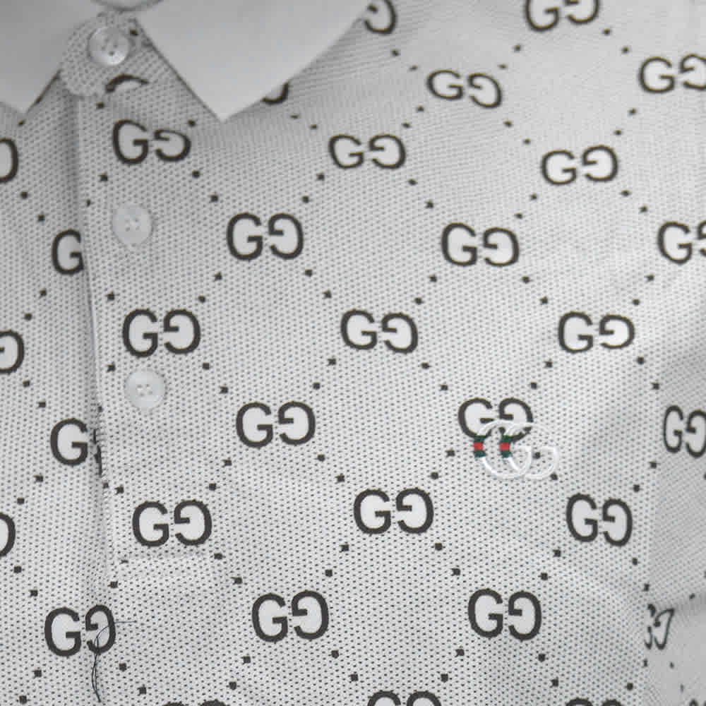Gucci White Premium Quality Polo Tees-6