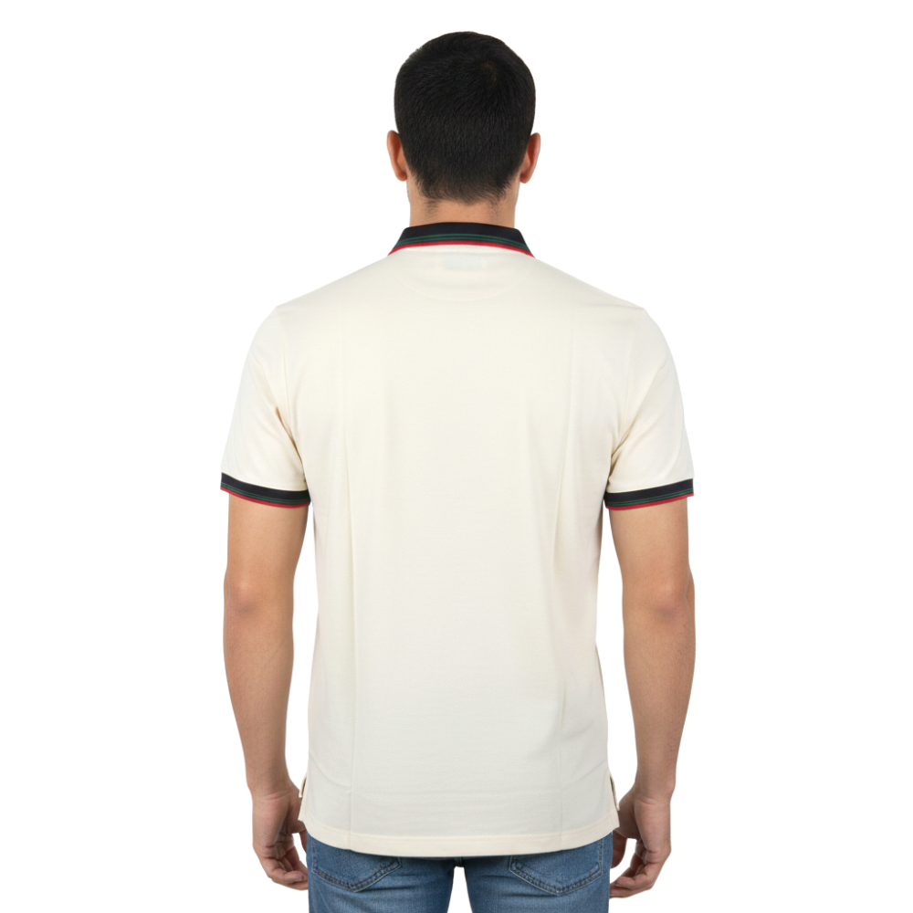 Gucci Embroidered logo White Cotton Polo T-shirt-2