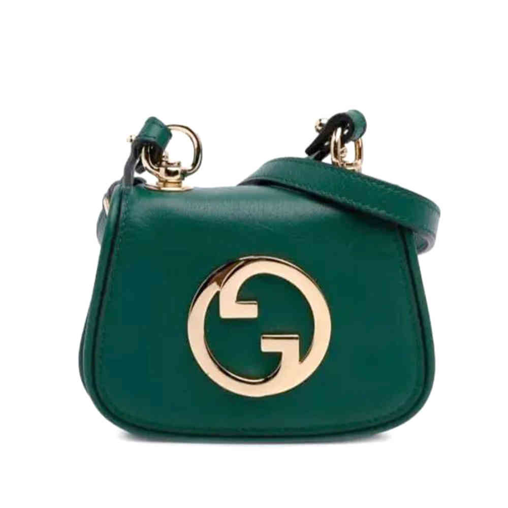 Gucci Blondie Nano Green Mini Crossbody Bag-thumb-2