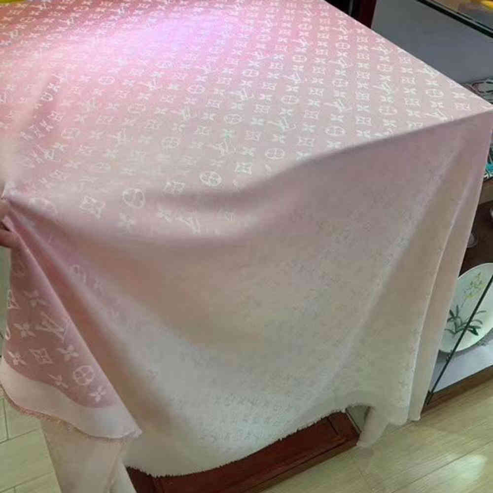 Louis Vuitton Pink Semi Wollen Monogram Gradient Shawl-2