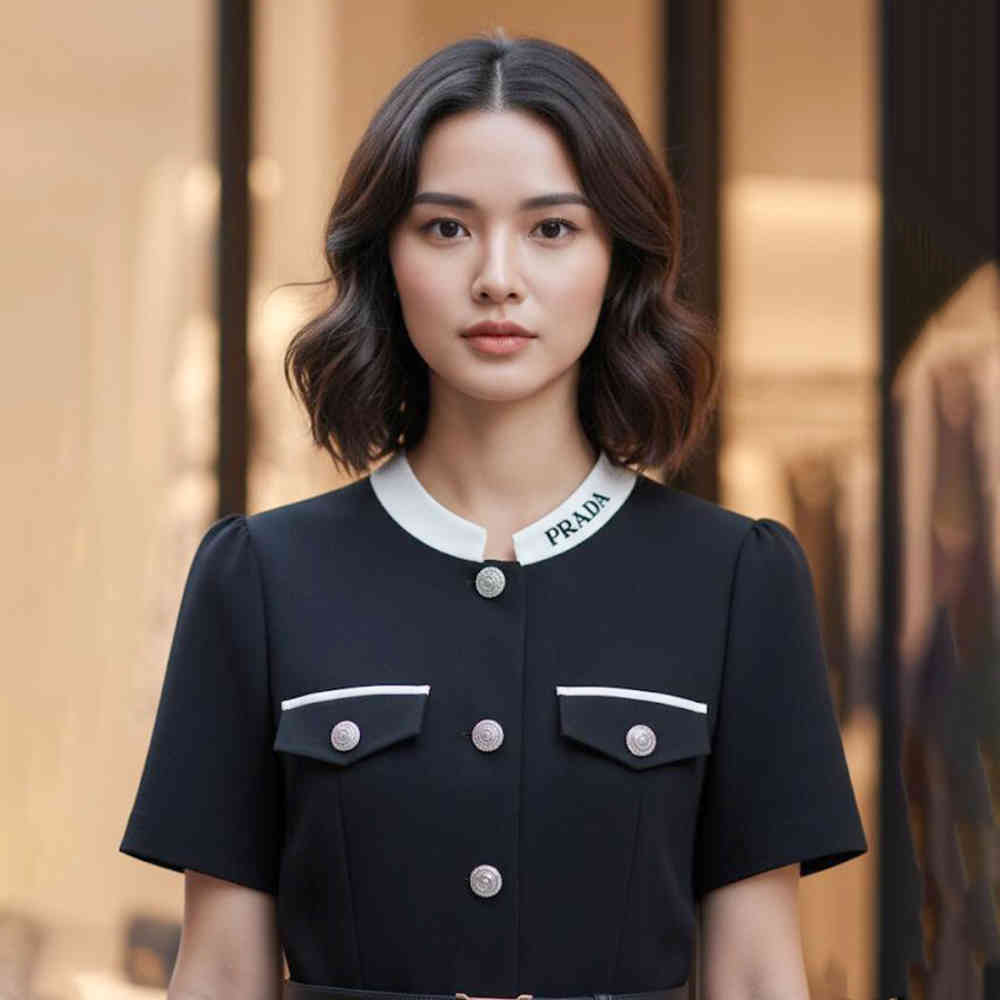 Prada Black Premium Quality Dress-thumb-1