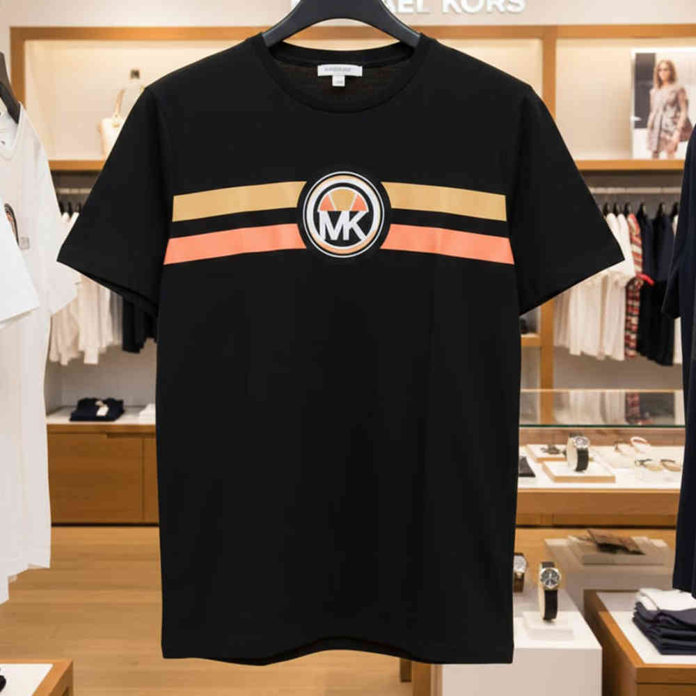 Michael Kors Black Premium Round Neck T-shirt-2