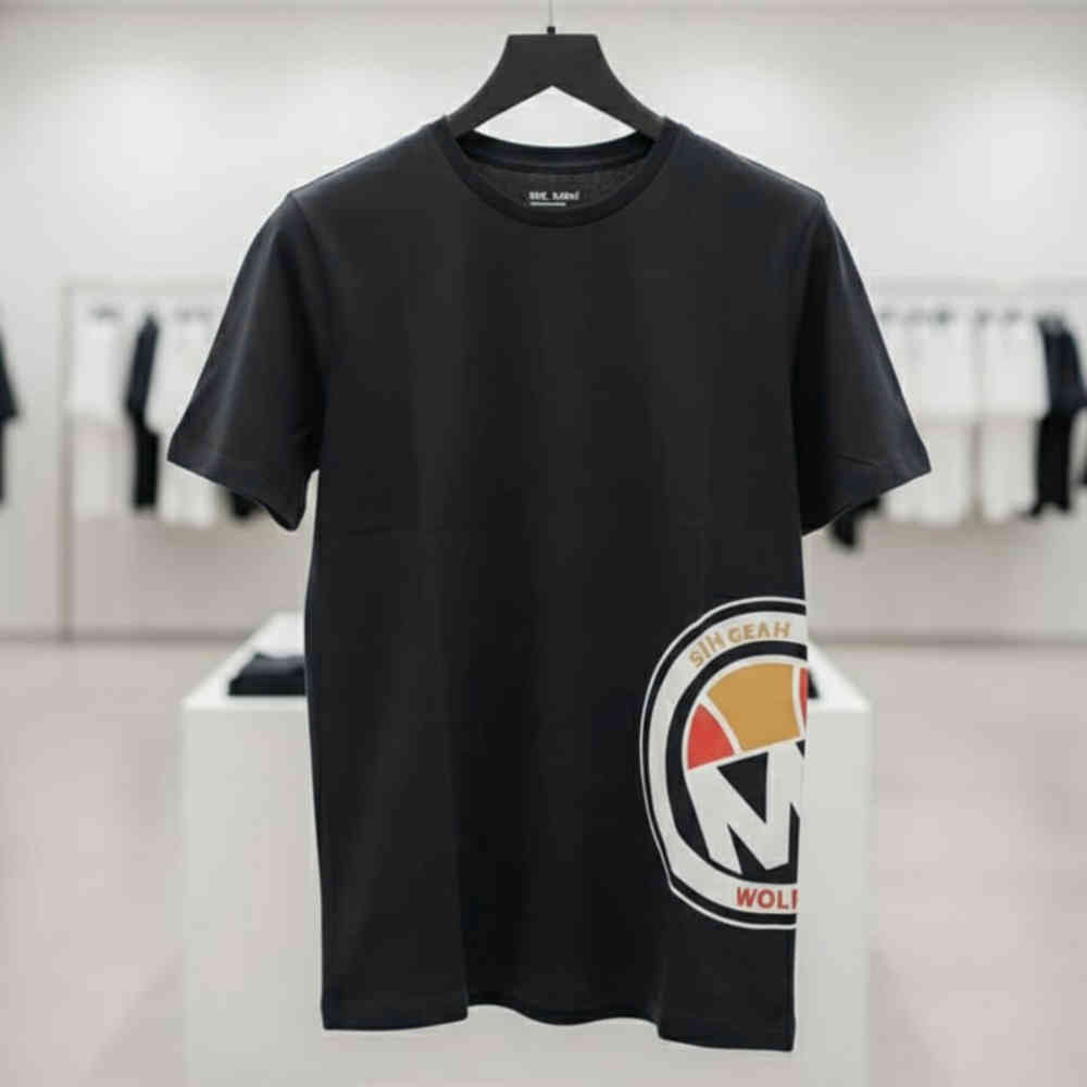Michael Kors Black Premium Round Neck T-shirt-thumb-2