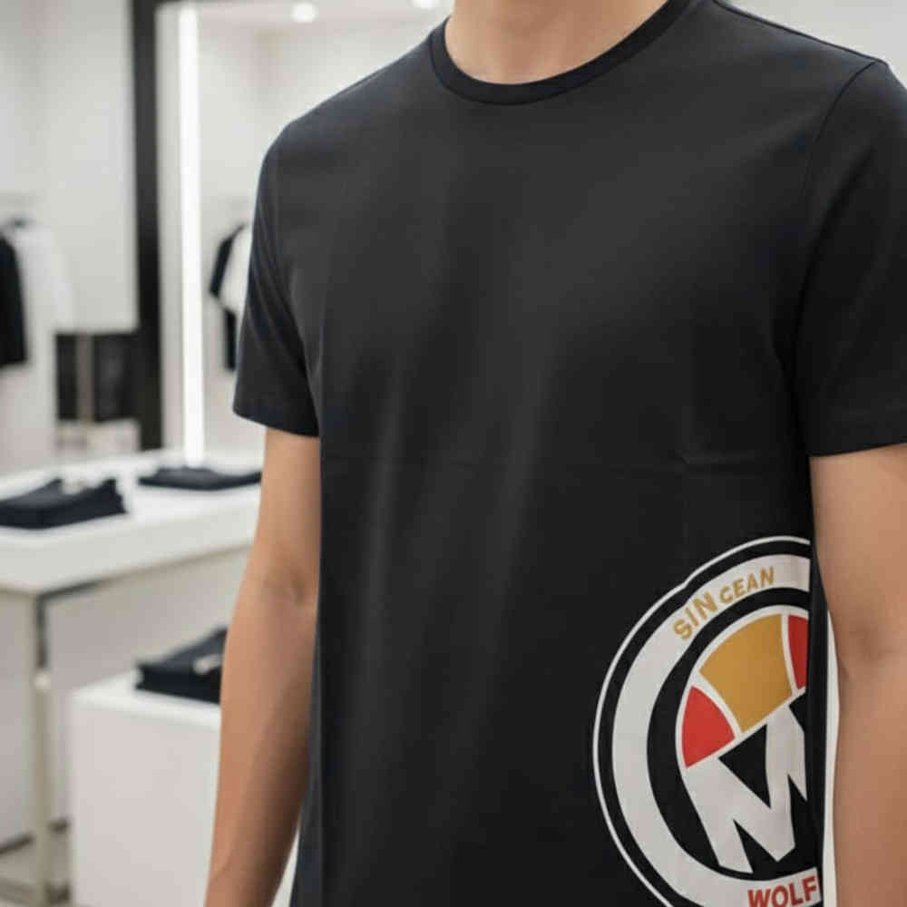 Michael Kors Black Premium Round Neck T-shirt-thumb-1