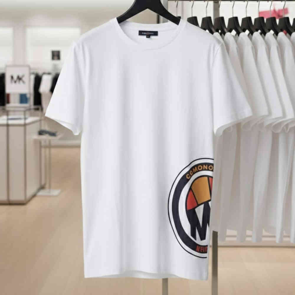 Michael Kors White Premium Round Neck T-shirt-1