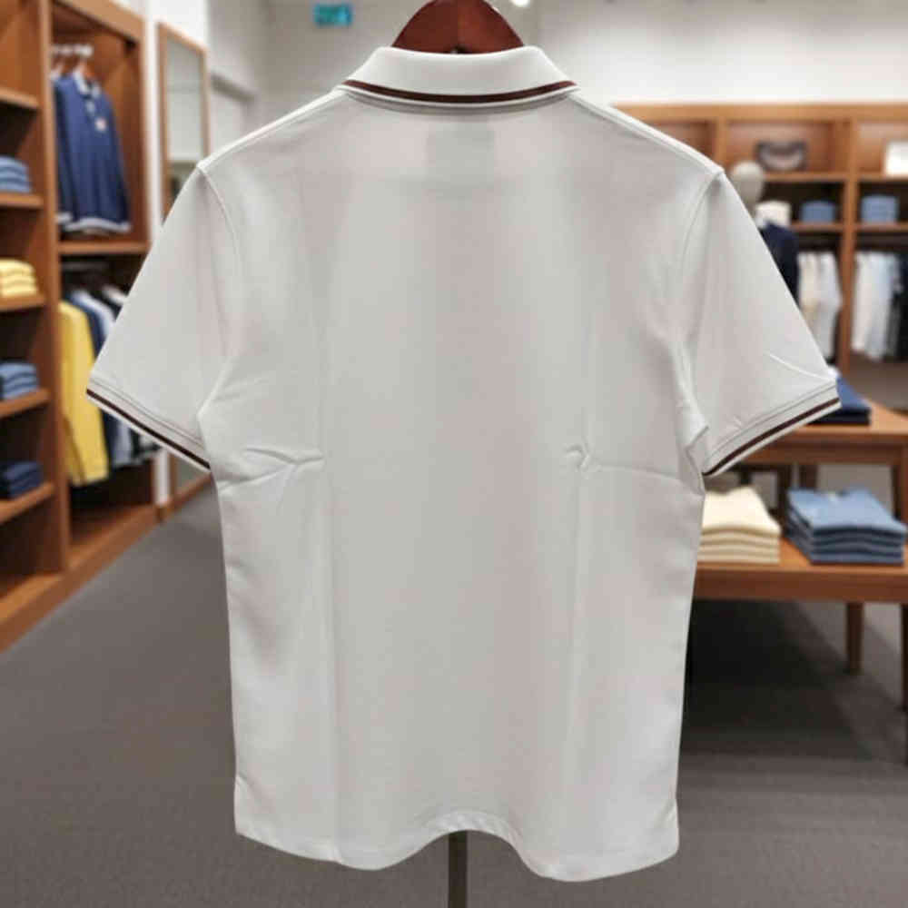 Ralph Lauren White Premium Collar T-shirt-2