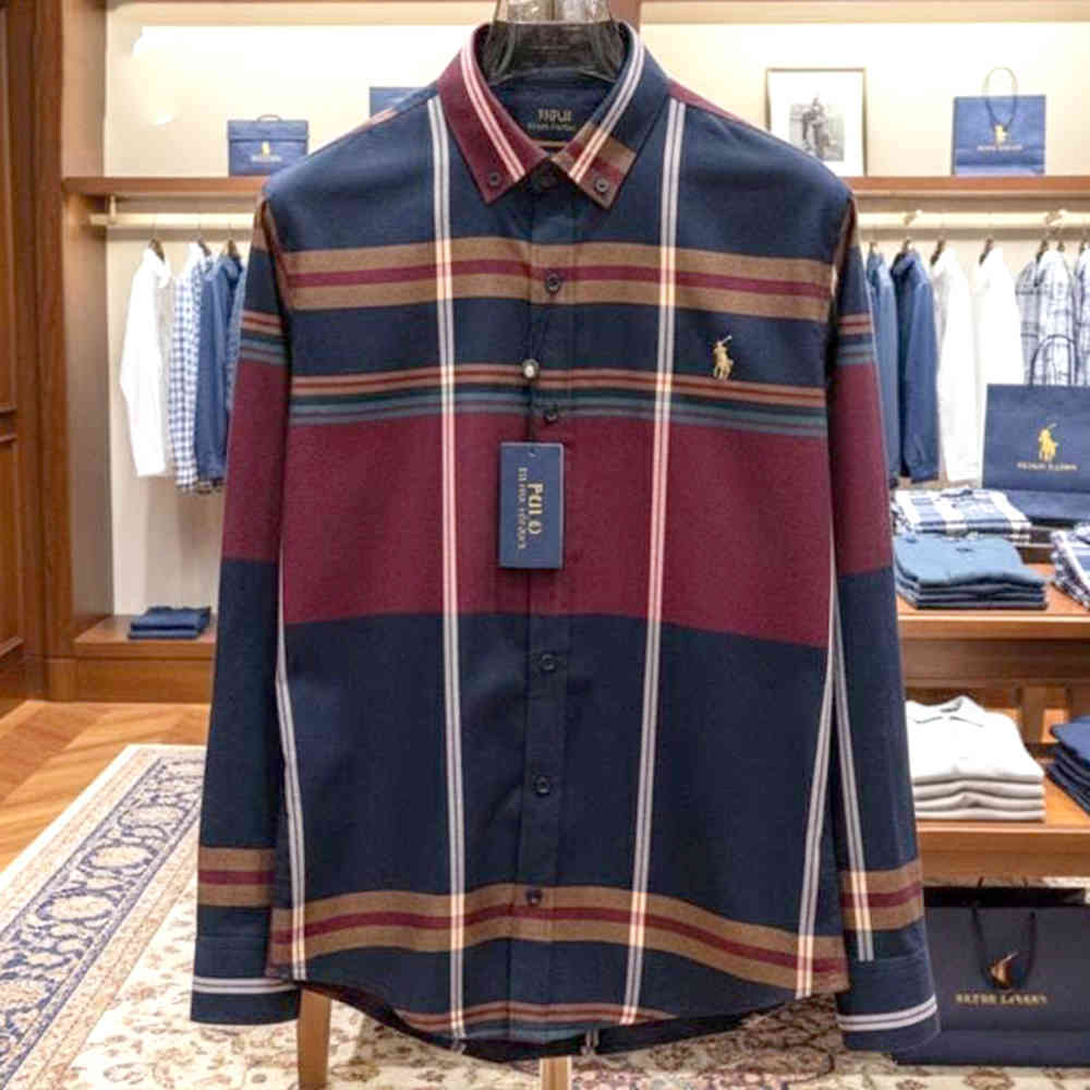 Multi Ralph Lauren Orange Multicolor Premium Shirt
