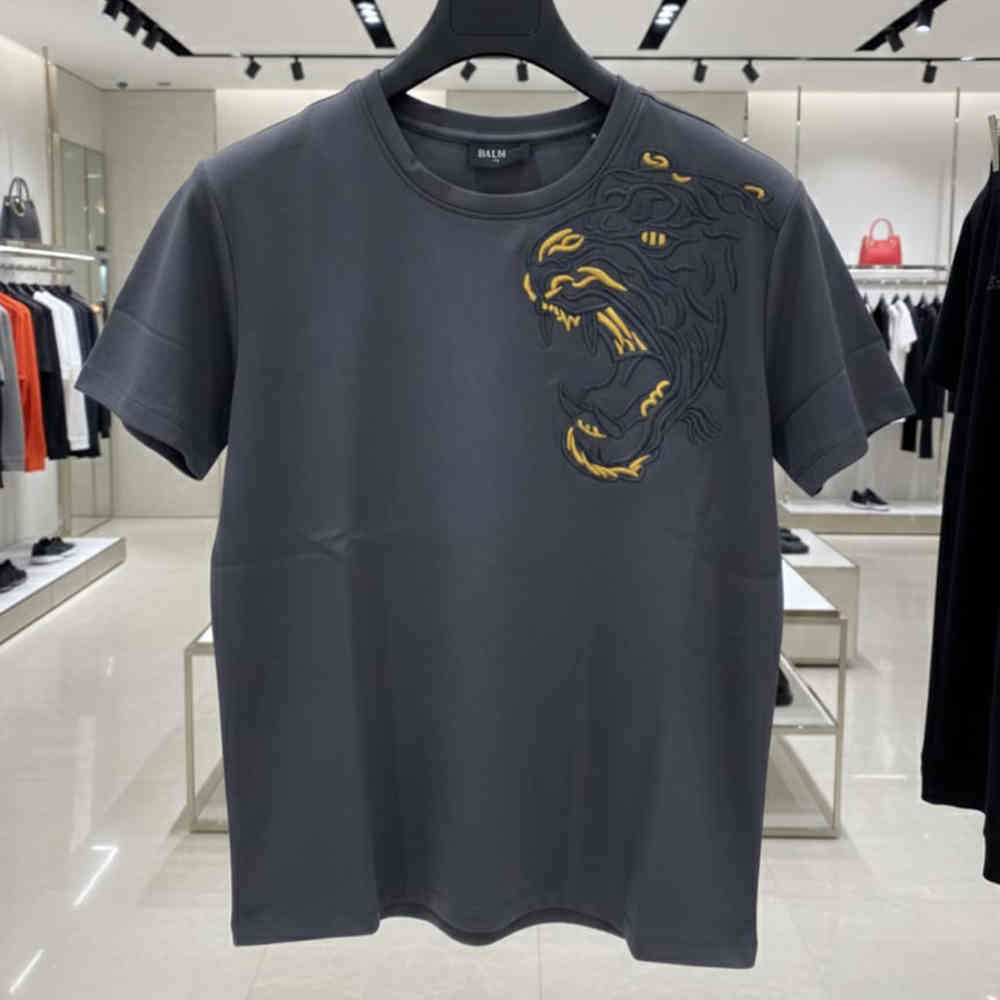 Balmain Clubwear Grey Premium Quality T-shirt-1