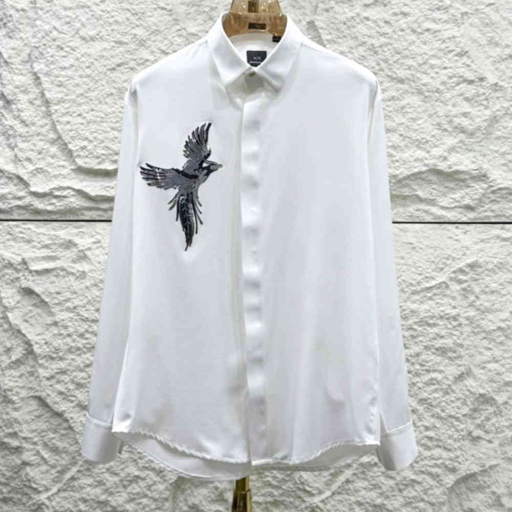White Armani Exchange Black Premium Quality Cotton Shirt