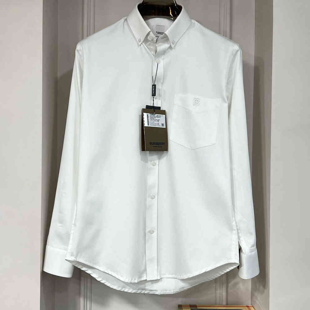 White Burberry Black Premium Quality Cotton Shirt