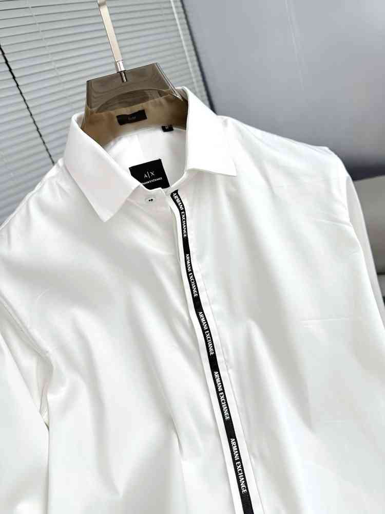 Armani Exchange White Premium Quality Cotton Shirt-4