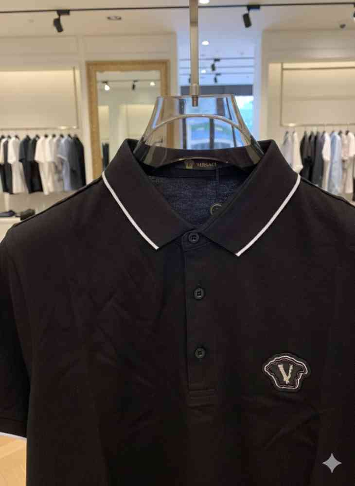 Versace Black Premium Quality Polo T-shirt-thumb-3