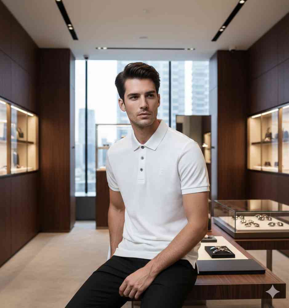 Tom Ford White Premium Cotton T-shirt-thumb-1