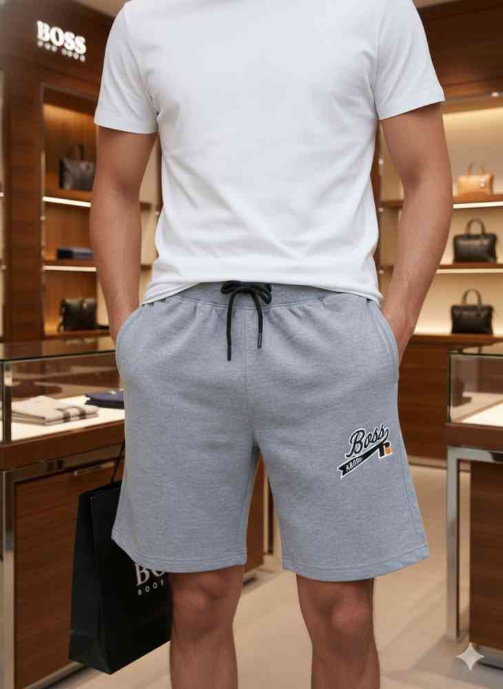 Grey Boss Red Premium Quality Men's Shorts