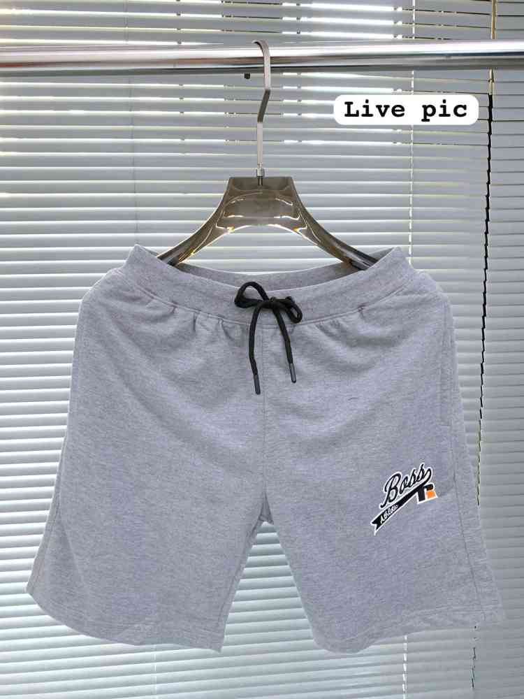 Boss Grey Premium Quality Men's Shorts-2