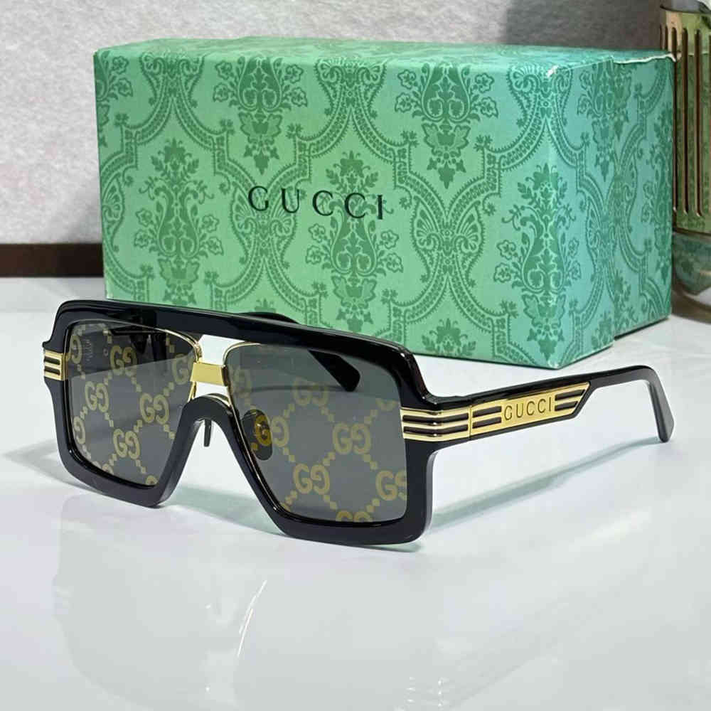 Gucci Black GG Women's Sunglasses-thumb-2