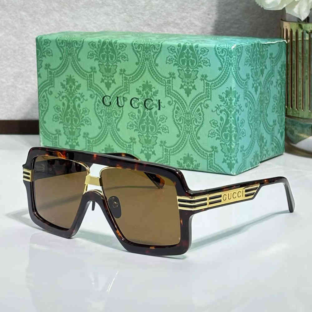 Brown Gucci Black GG Women's Sunglasses