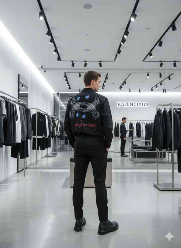 Balenciaga Black Premium Quality Shirt-2